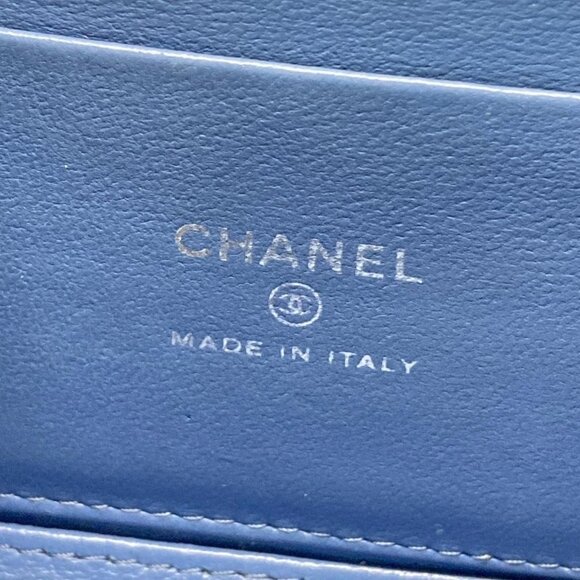 Auth CHANEL Vanity Case / Matelasse AP3204 Light Blue Denim Vanity Bag - Picture 14 of 16